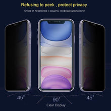 Load image into Gallery viewer, HD Matte Anti-spy Screen Protectors for Iphone 12 11 Pro Max Mini X XR XS Privacy Ceramic Film on 13 Pro MAX 6 7 8 Plus No Glass Anti-Spy Tempered Glass Film Upgrade 9H Hardness Case Friendly Easy Installation Bubble Free Screen Protector