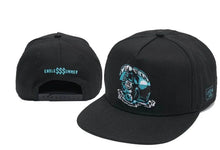 Load image into Gallery viewer, Skull Hand Snapback Hat – Flat Bill Adjustable Baseball Cap