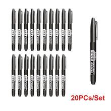 Load image into Gallery viewer, 6PCs/Set Permanent Marker Pen Fine Point Waterproof Markers Thin Nib Crude Nib Black Blue Red Ink 1.5mm Fine Color Marker Pens
