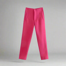 Load image into Gallery viewer, Women’s High Waist Slim Trousers