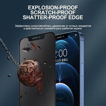 Load image into Gallery viewer, Full Cover Ceramics Privacy Glass For iPhone 12 11 13 Pro Max mini Screen Protector For iPhone XS MAX X XR 8 7 6 6S Plus SE 2020 Privacy Tempered Glass Screen Protector Alignment Frame Bubble Free Case Friendly Glass Screen Protector For iPhone