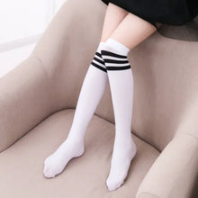 Load image into Gallery viewer, Kids' Velvet Stripe Socks