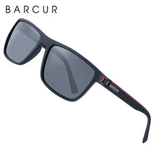 Load image into Gallery viewer, BARCUR Sports Polarized Sunglasses for Men Lightweight TR90 Square Fishing & Travel Eyewear UV400 Protection Men Accessory