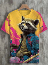 Load image into Gallery viewer, Samurai Cat Graphic T-Shirt – Japanese Style 3D Print Men's Tee