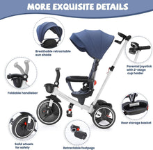 Load image into Gallery viewer, Ubravoo Baby Stroller Tricycle Ride Bike , 5-in-1, Adjustable Canopy, Sitting & Lying,Celerity Disassembly & Assembly,1-5 Years