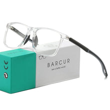 Load image into Gallery viewer, BARCUR Lightweight Sports Reading Glasses for Men & Women – Ultra-Light PC Frame Durable Presbyopia Eyewear with HD Transparent Acrylic Lenses – Comfortable Rectangle Readers for Casual Daily Wear and Outdoor Use