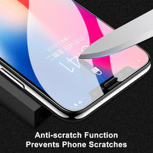 Load image into Gallery viewer, 5D Curved 9H Tempered Glass For iPhone X XR XS 11 12 13 14 Pro Max 6 6S 7 8 Plus SE Mini Full Cover Screen Protector Film 9H Hardness Bubble Free Easy Installation Screen Protective Film