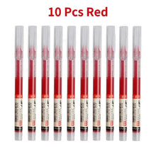 Load image into Gallery viewer, 10Pcs/set High Quality Needle Type Gel Pens Straight Liquid Ballpoint Pen Kawaii Stationery School Office Supplies Writing