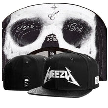 Load image into Gallery viewer, Skull Hand Snapback Hat – Flat Bill Adjustable Baseball Cap