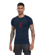 Load image into Gallery viewer, Men's Print Compression Shirts Summer Short Sleeve Rash Guard Gym Workout T-shirt Athletic Quick Dry Baselayer Undershirts Tops