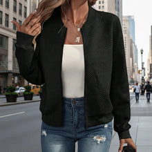 Load image into Gallery viewer, Women’s Solid-Color Zipper Stand-Collar Jacket