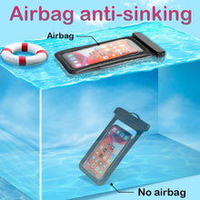 Load image into Gallery viewer, Universal Waterproof Phone Case Swim Bag For iPhone 11 13 Pro Max Water Sports Beach Pool Cover Universal Waterproof Phone Case Waterproof Phone Pouch for iPhone