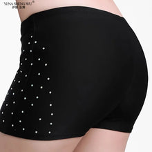 Load image into Gallery viewer, Belly Dance Safety Shorts Women's Belly Dance Clothes Leggings Tight-fitting Stretch Safety Pants with Diamonds Short Pants
