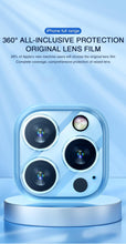 Load image into Gallery viewer, 3D Camera Glass Protectors for iPhone 13 14 Pro Max 12 Mini XR HD Back Lens Protective Glass Film on iPhone 11 12 PRO MAX X XS