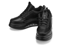 Load image into Gallery viewer, CALTO - S4925 - 3.2 Inches Taller (Onyx/Black Sole) - Chunky Elevated Platform Sneakers