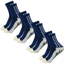 Load image into Gallery viewer, 4 Pack Men s Anti Slip Soccer Socks