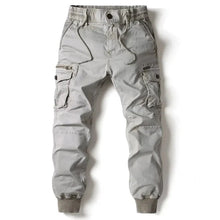 Load image into Gallery viewer, Mandotos Cargo Pants for Men Cotton Full Length Tactical Military Cargo Trousers Gray