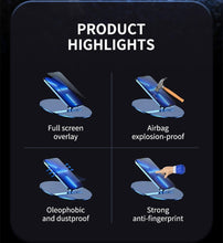 Load image into Gallery viewer, 30D Diamond New upgrade Full Cover Screen Glass For iPhone 14 13 12 11 Pro Max Mini XR X XR XS Tempered Glass Screen Protector Dust Proof Tempered Glass Screen Protector for iPhone