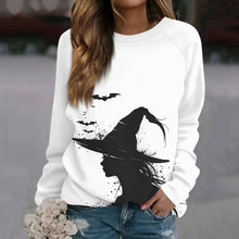 Load image into Gallery viewer, 🎃 Vintage Pumpkin Print Long Sleeve T-Shirt – Harajuku Halloween Graphic Tee