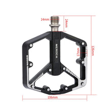 Load image into Gallery viewer, Bicycle Pedals Sealed DU Bearing Nonslip Pedal Mountain Road Bike Cycling Alloy Platform Mtb Pedal