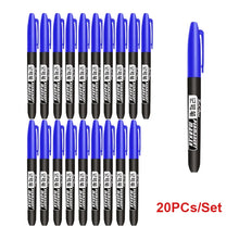 Load image into Gallery viewer, 6PCs/Set Permanent Marker Pen Fine Point Waterproof Markers Thin Nib Crude Nib Black Blue Red Ink 1.5mm Fine Color Marker Pens