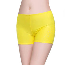 Load image into Gallery viewer, Belly Dance Safety Shorts Women's Belly Dance Clothes Leggings Tight-fitting Stretch Safety Pants with Diamonds Short Pants