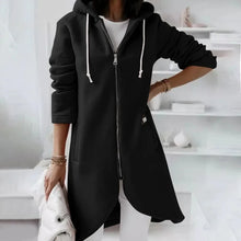 Load image into Gallery viewer, Oversized Zip-Up Streetwear Hoodie Women