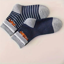 Load image into Gallery viewer, Kid's Cartoon Stripe Crew Socks