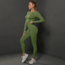 Load image into Gallery viewer, Women's Seamless Long Sleeve Yoga Top