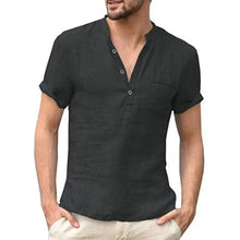 Load image into Gallery viewer, Men's Cotton Linen T-Shirt - Breathable Casual Tee