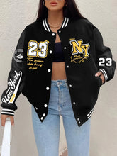 Load image into Gallery viewer, New York “23” Letter Printed Baseball Jacket Women