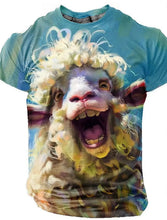 Load image into Gallery viewer, 🦁 3D Animal Print Funny T-Shirt – Bold Summer Streetwear