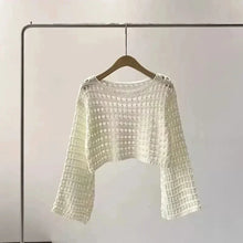 Load image into Gallery viewer, Women’s crochet knit beach cover up