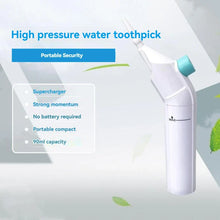 Load image into Gallery viewer, Household High Pressure Oral Irrigator Portable Teeth Clean Water Dental Floss Manual High Pressure Water Toothpick