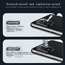 Load image into Gallery viewer, 5PCS Tempered Glass For iphone 13 Pro Max Mini Camera Lens Protectors Film For 12 11 se3 se 2022 2020 6 7 8 plus Tempered Glass Camera Protector Case Friendly Camera Lens Protector For iPhone
