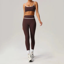 Load image into Gallery viewer, 🖤 Seamless Yoga Set – High Waist, Hip-Lifting