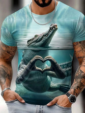 Load image into Gallery viewer, 🦁 3D Animal Print Funny T-Shirt – Bold Summer Streetwear