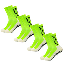Load image into Gallery viewer, 4 Pack Men s Anti Slip Soccer Socks