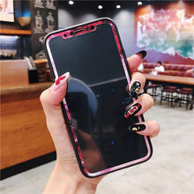 Load image into Gallery viewer, Flowers Screen Protector For iPhone 11 12 13 Pro Max Soft Edge Tempered Glass For iPhone XS MAX XR 13mini Lovely Protect Film Floral Design Tempered Glass Screen Protector For iPhone