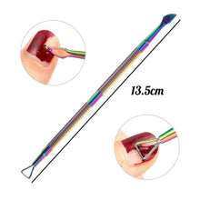 Load image into Gallery viewer, 4 Pcs/Set Professional Stainless Steel Nail Cutter Scissor Nippers Muti Function Cuticle Pusher Remover Nail Care Manicure Kits