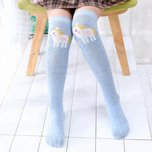 Load image into Gallery viewer, Colorful Embroidered Knee High Socks for Girls