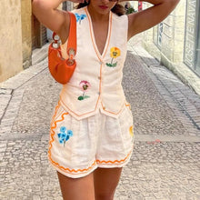 Load image into Gallery viewer, 🌸 Vintage Floral Embroidered 2-Piece Summer Set