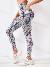 Load image into Gallery viewer, Printed High-Waist Pocket Fitness Pants Women