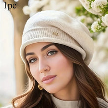 Load image into Gallery viewer, Women’s Soft Beanie Hat – Lightweight Stretchy Jacquard Knit Casual Cap