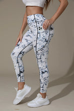 Load image into Gallery viewer, Printed High-Waist Pocket Fitness Pants Women