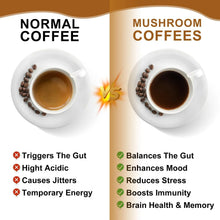 Load image into Gallery viewer, Mushroom Coffee 10 Mushroom Extract - Lion's Mane, Cordyceps, Reishi, Turkey Tail, Chaga, Maitake for energy and immune support