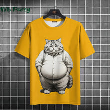 Load image into Gallery viewer, Cat Print shirts - Y2K Graphic T-Shirt