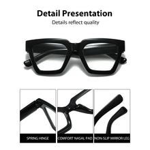 Load image into Gallery viewer, BARCUR Retro Fashionable Unique Leopard Pattern Reading Glasses for Women and Men – Stylish Clear Prescription Eyewear with Fashion Color Options – Trendy Rectangular Presbyopia Glasses with Personalized Gift Box for Daily Use