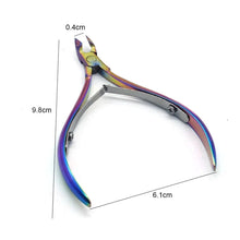 Load image into Gallery viewer, 4 Pcs/Set Professional Stainless Steel Nail Cutter Scissor Nippers Muti Function Cuticle Pusher Remover Nail Care Manicure Kits