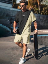 Load image into Gallery viewer, Summer Men's 3D Printed Urban Streetwear 2-Piece Set